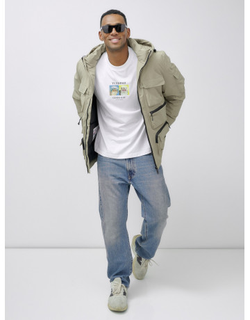 Мужская зимняя куртка большого размера для холодной погоды