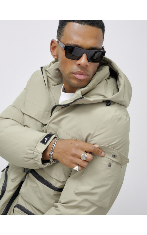 Мужская зимняя куртка большого размера для холодной погоды