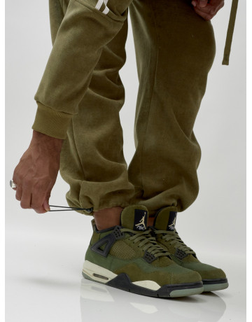 Мужской демисезонный спортивный костюм на флисе, цвет хаки, для спорта. в Тюмени