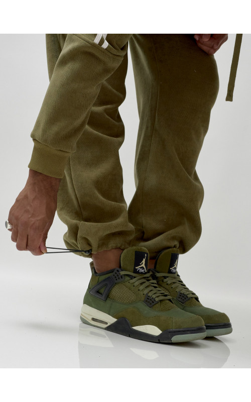 Мужской демисезонный спортивный костюм на флисе, цвет хаки, для спорта. в Тюмени