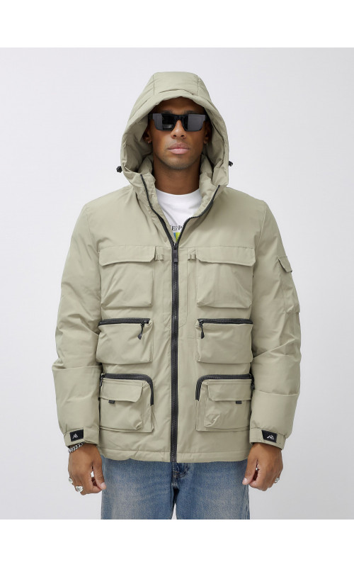 Мужская зимняя куртка большого размера для холодной погоды