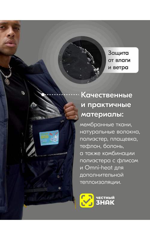 Мужской горнолыжный костюм для зимы: тепло и комфорт на склонах