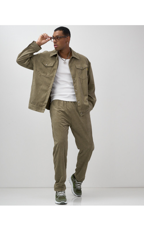 Мужской спортивный костюм весна-лето, цвет хаки, для активного отдыха в Тюмени