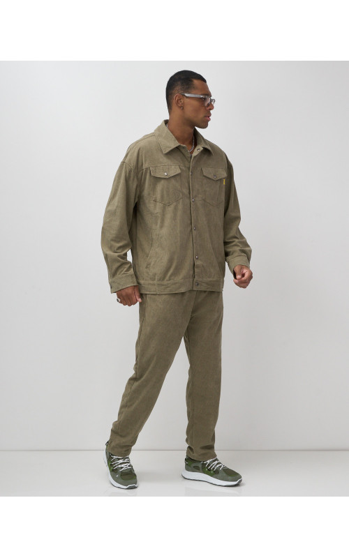 Мужской спортивный костюм весна-лето, цвет хаки, для активного отдыха в Тюмени