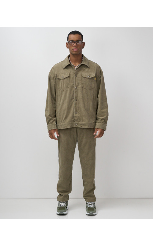 Мужской спортивный костюм весна-лето, цвет хаки, для активного отдыха в Тюмени