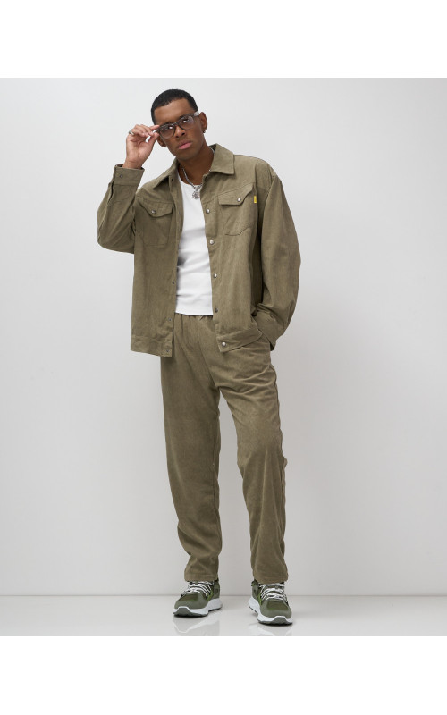 Мужской спортивный костюм весна-лето, цвет хаки, для активного отдыха в Тюмени