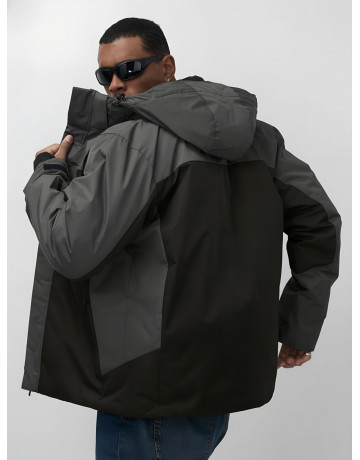 Мужская зимняя горнолыжная куртка, тёмно-серый цвет. в Тюмени