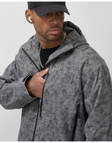 Мужская спортивная куртка для весны и осени, серый, для активного отдыха в Тюмени