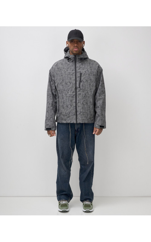 Мужская спортивная куртка для весны и осени, серый, для активного отдыха в Тюмени