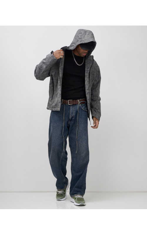 Мужская спортивная куртка для весны и осени, серый, для активного отдыха в Тюмени