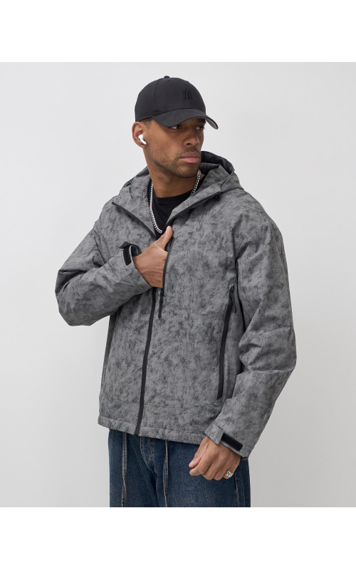 Мужская спортивная куртка для весны и осени, серый, для активного отдыха в Тюмени