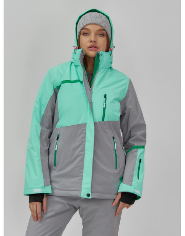 Женская горнолыжная куртка с ярким принтом