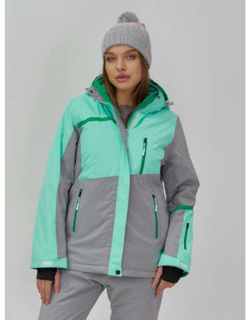 Женская горнолыжная куртка с ярким принтом