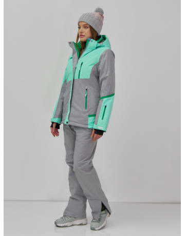 Женская горнолыжная куртка с ярким принтом