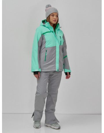 Женская горнолыжная куртка с ярким принтом