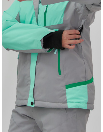 Женская горнолыжная куртка с ярким принтом