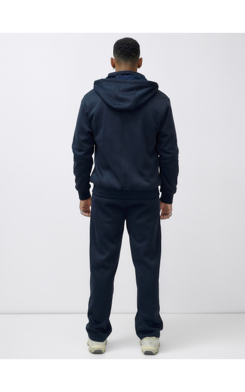 Зимний мужской спортивный костюм с начёсом, тёмно-синий, для активного отдыха. в Тюмени