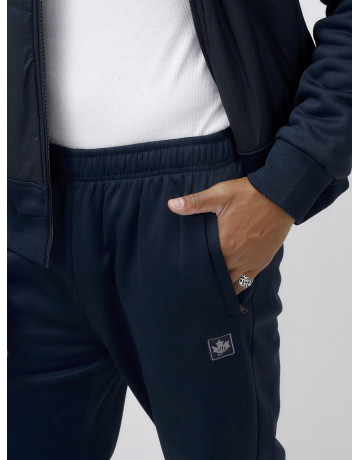 Зимний мужской спортивный костюм с начёсом, тёмно-синий, для активного отдыха. в Тюмени