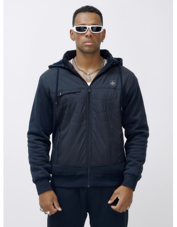 Зимний мужской спортивный костюм с начёсом, тёмно-синий, для активного отдыха. в Тюмени