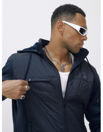 Зимний мужской спортивный костюм с начёсом, тёмно-синий, для активного отдыха. в Тюмени