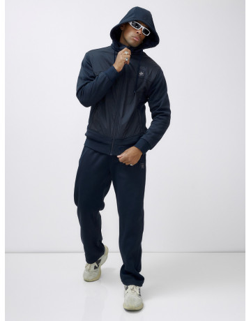 Зимний мужской спортивный костюм с начёсом, тёмно-синий, для активного отдыха. в Тюмени