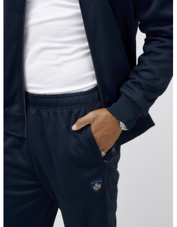 Мужской зимний спортивный костюм с начёсом, тёмно-синий, для спорта. в Тюмени