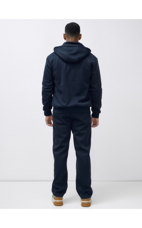 Мужской зимний спортивный костюм с начёсом, тёмно-синий, для спорта. в Тюмени