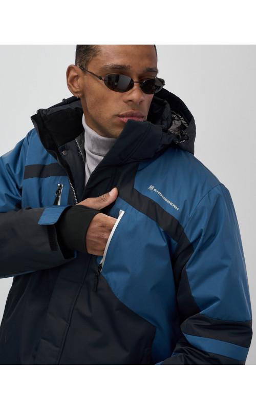 Мужская горнолыжная куртка, тёмно-синий, для зимних видов спорта в Тюмени