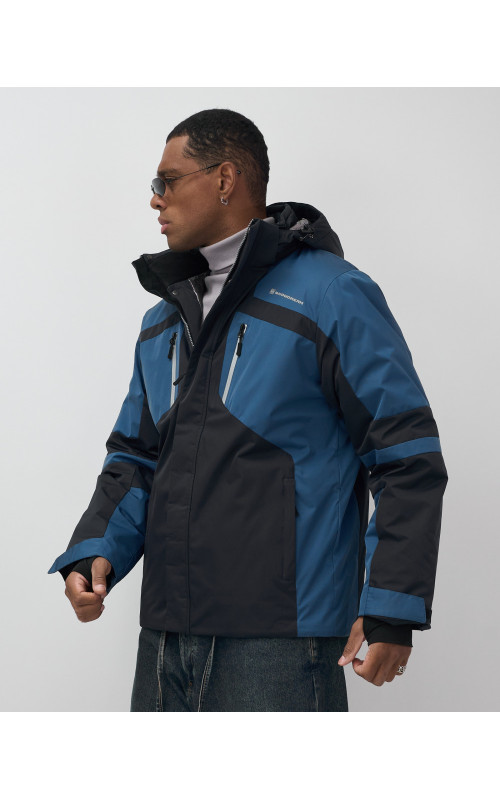 Мужская горнолыжная куртка, тёмно-синий, для зимних видов спорта в Тюмени