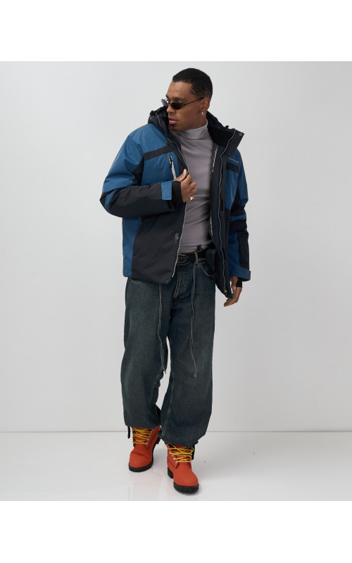 Мужская горнолыжная куртка, тёмно-синий, для зимних видов спорта в Тюмени