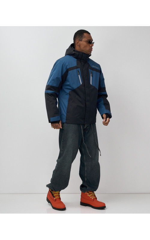 Мужская горнолыжная куртка, тёмно-синий, для зимних видов спорта в Тюмени