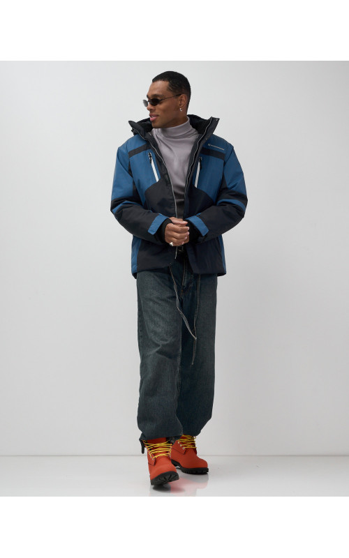 Мужская горнолыжная куртка, тёмно-синий, для зимних видов спорта в Тюмени