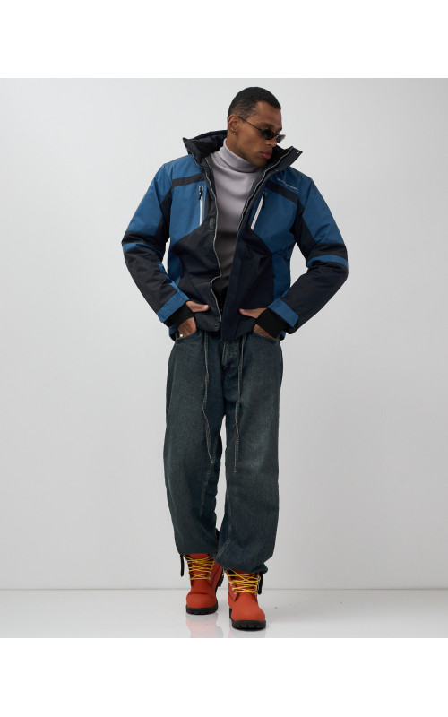 Мужская горнолыжная куртка, тёмно-синий, для зимних видов спорта в Тюмени