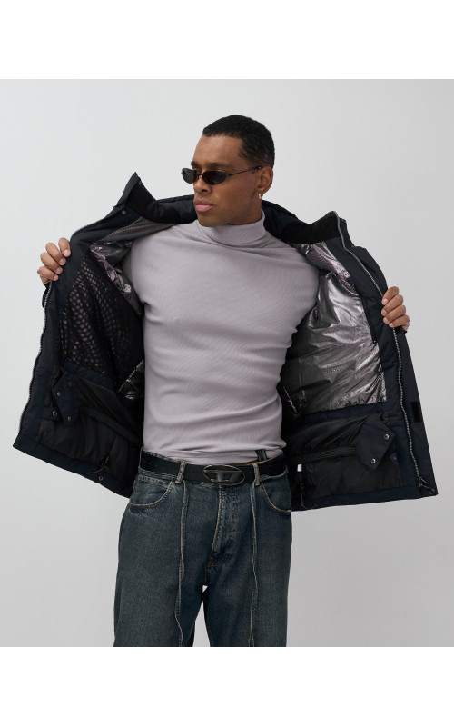 Мужская горнолыжная куртка, тёмно-синий, для зимних видов спорта в Тюмени