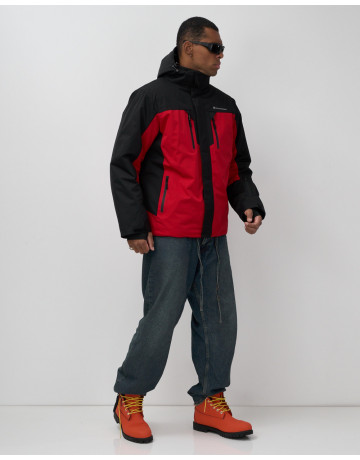 Мужская горнолыжная куртка, зимняя, красная. в Тюмени