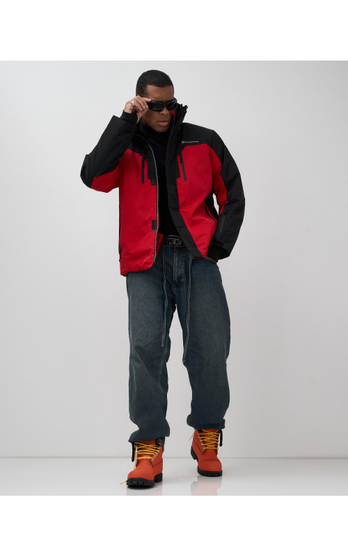 Мужская горнолыжная куртка, зимняя, красная. в Тюмени