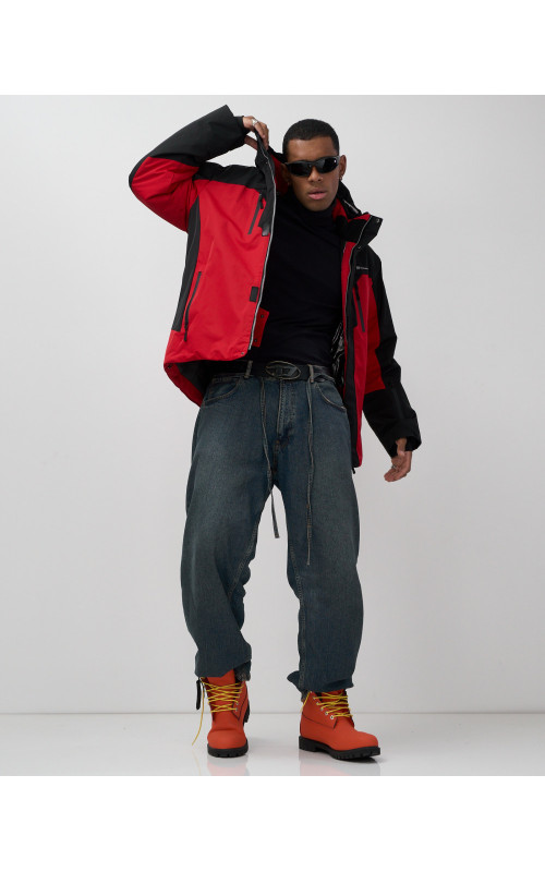 Мужская горнолыжная куртка, зимняя, красная. в Тюмени