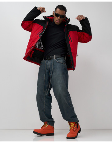 Мужская горнолыжная куртка для зимы: свободный крой.