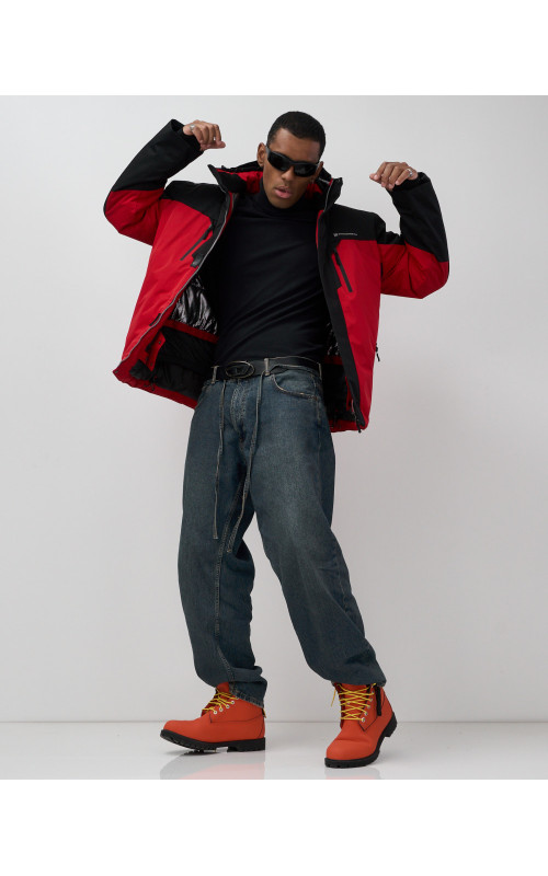 Мужская горнолыжная куртка, зимняя, красная. в Тюмени