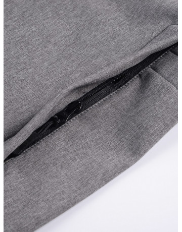 Мужская спортивная парка с капюшоном серого цвета, для активного отдыха в Тюмени