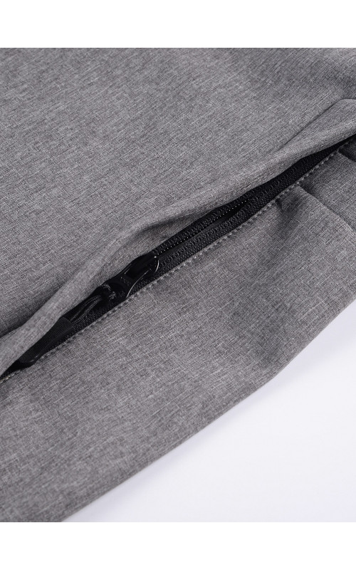 Мужская спортивная парка с капюшоном серого цвета, для активного отдыха в Тюмени