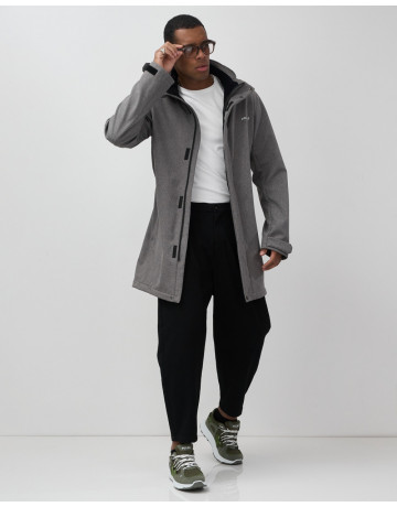 Мужская спортивная парка с капюшоном серого цвета, для активного отдыха в Тюмени