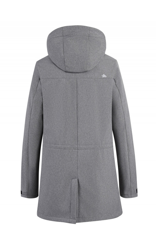 Мужская спортивная парка с капюшоном серого цвета, для активного отдыха в Тюмени