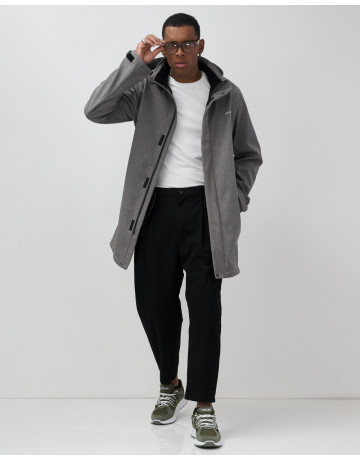 Мужская спортивная парка с капюшоном серого цвета, для активного отдыха в Тюмени