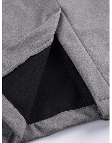 Мужская спортивная парка с капюшоном серого цвета, для активного отдыха в Тюмени