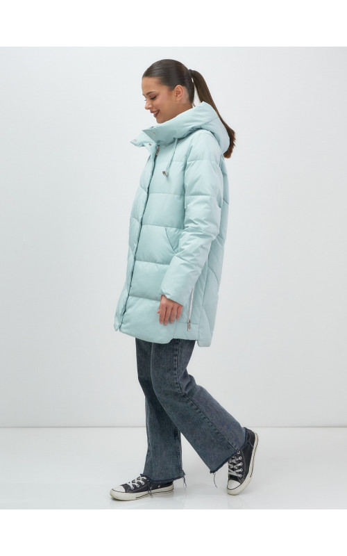 Женская утеплённая куртка с капюшоном для осени и зимы, свободный покрой.