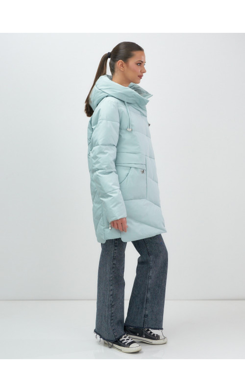 Женская утеплённая куртка с капюшоном для осени и зимы, свободный покрой.