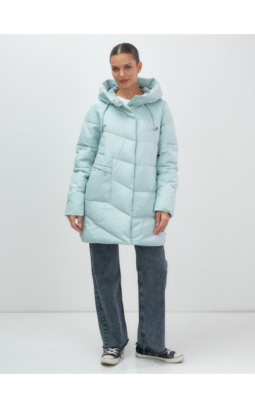 Женская утеплённая куртка с капюшоном для осени и зимы, свободный покрой.