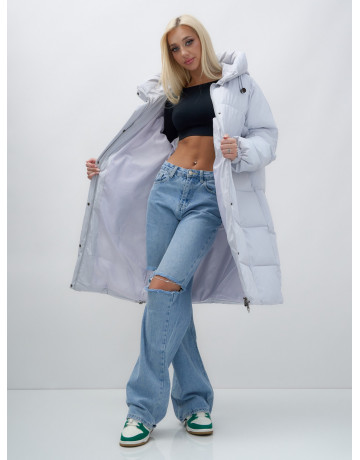 Женская куртка летучая мышь с капюшоном для холодной погоды