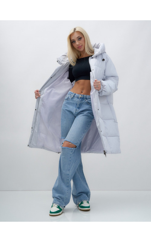 Женская куртка летучая мышь с капюшоном для холодной погоды